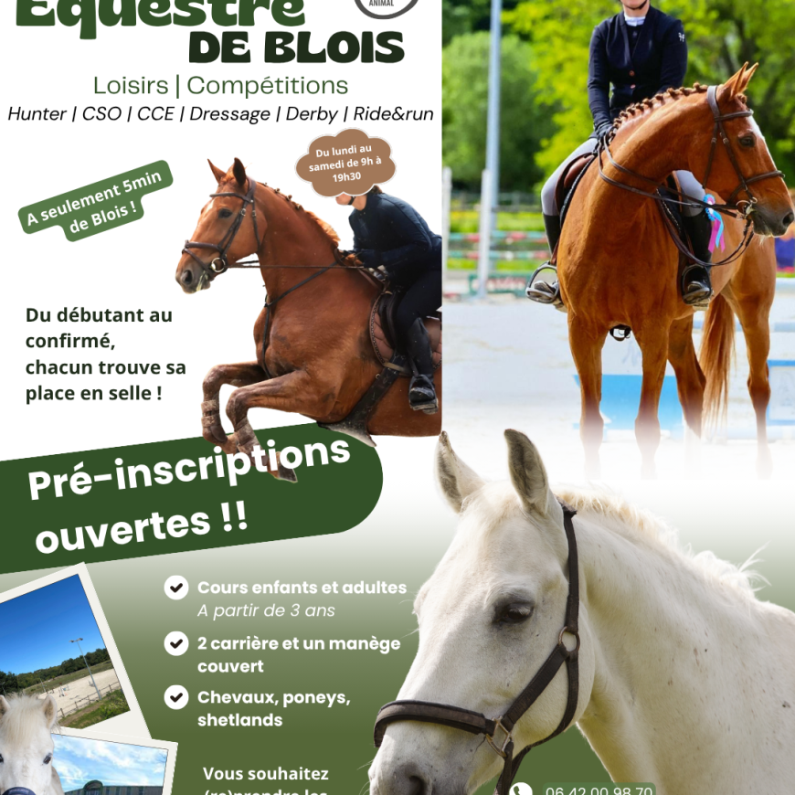 🐴✨ Les pré-inscriptions 2026/2027 sont ouvertes !